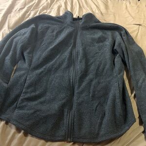 Old Navy Women’s Cozy Grey Zip-Up Fleece Jacket